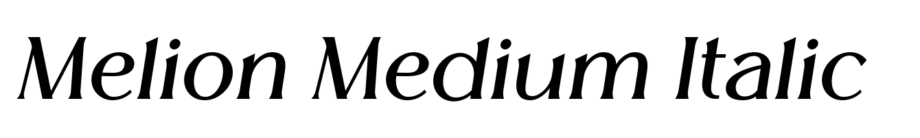 Melion Medium Italic